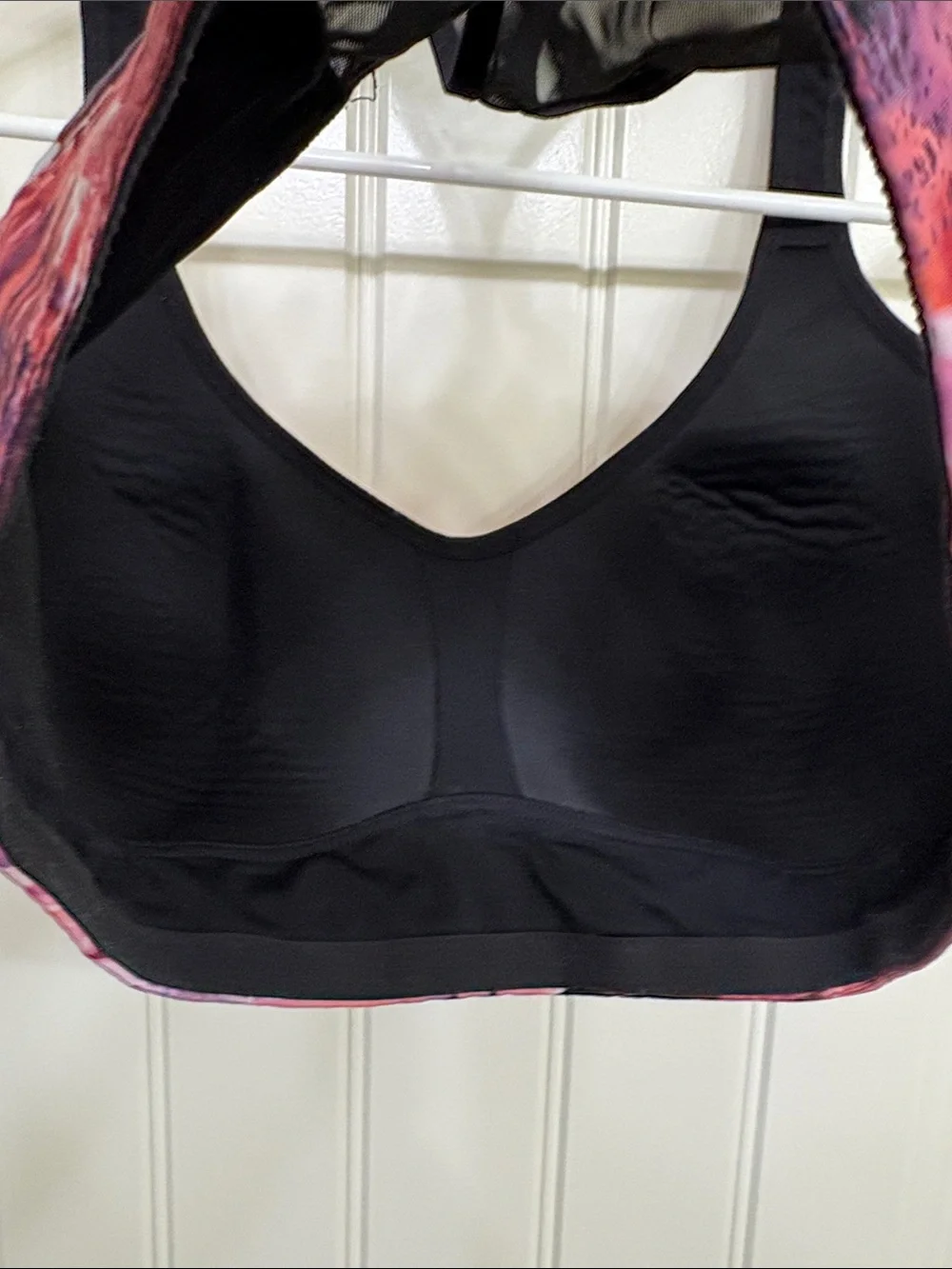 lululemon athletica Pink and Black Abstract Racerback Sports Bra - Picture 7 of 7